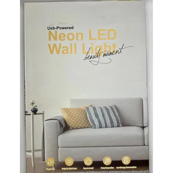 Cheers To Love Neon Sign, USB LED Wall Light with Dimmer, Warm White - Picture 7 of 7